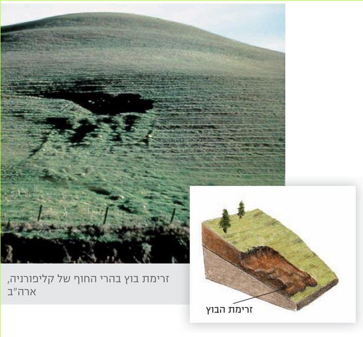 זרימת בוץ מצפון-מערב להר סנט הלנס במדינת וושינגטון בארה